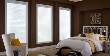 Horizontal Sheer Shades in Guest Room