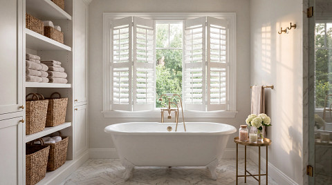 Custom Interior Bedroom Shutters