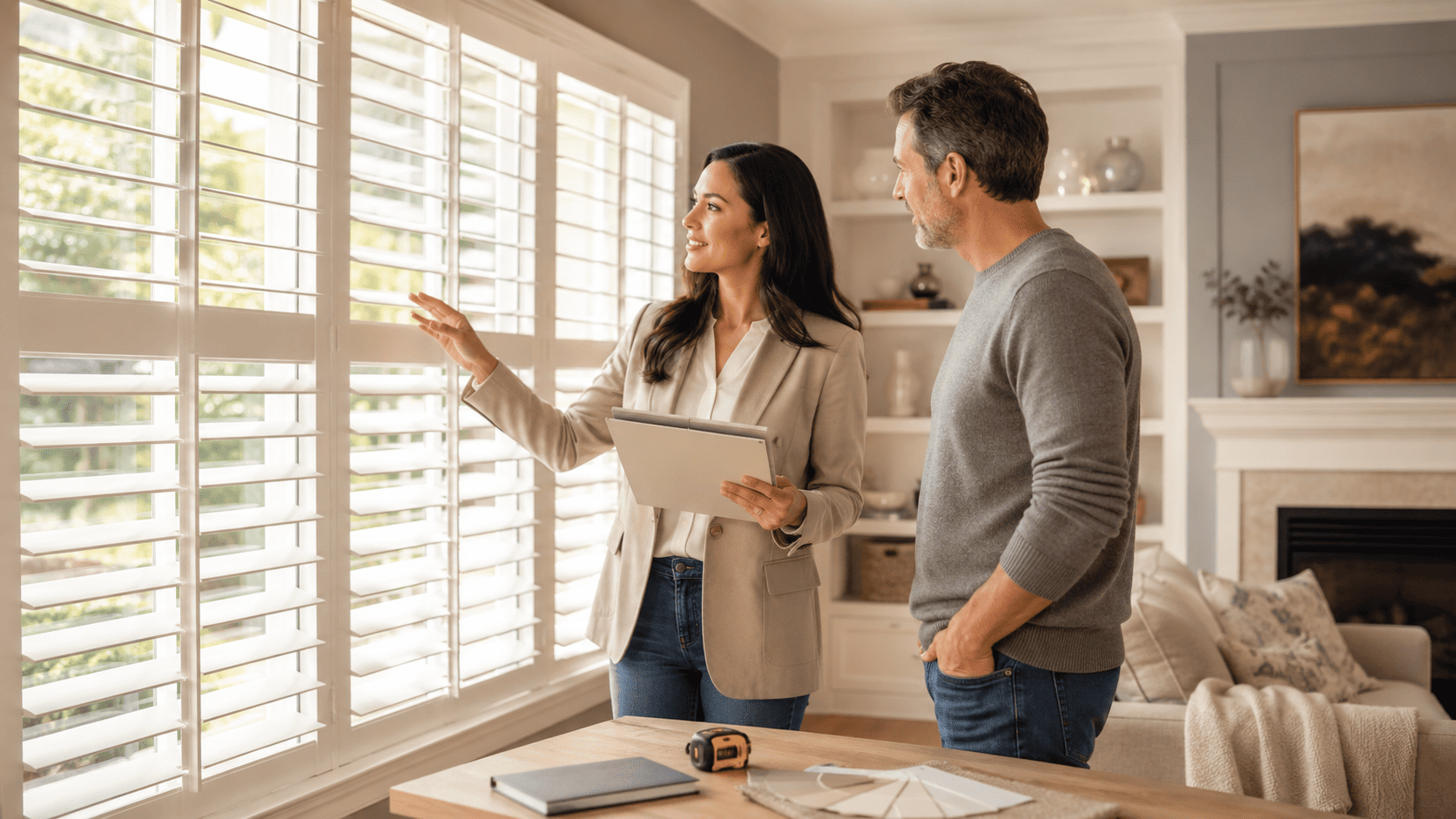 In-home shutter design consultation
