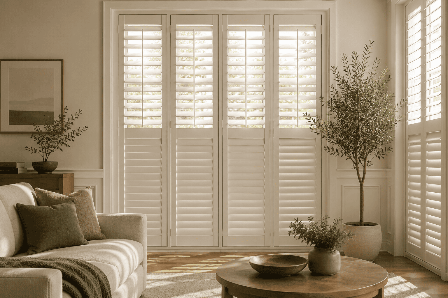 Custom Interior Bedroom Shutters