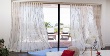 Drapery in Sliding Glass Door