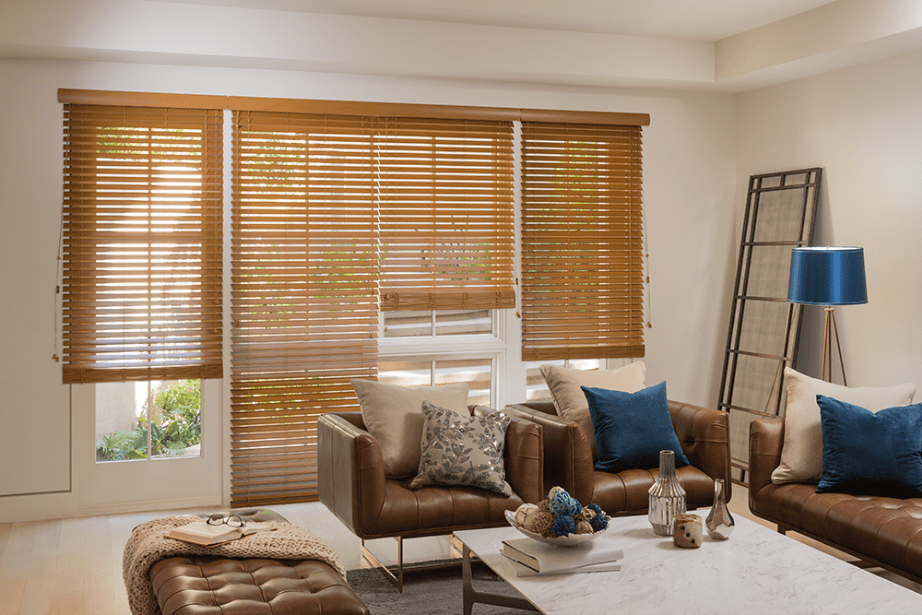 Blinds in a living room