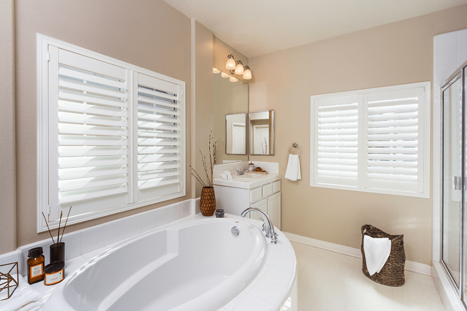 Shutters in a bathroom