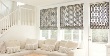 Soft Roman Shade in a Living Room