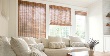 Woven Wood Shades in Living Room